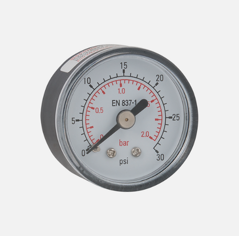 Dry Pressure Gauges, Back Connection